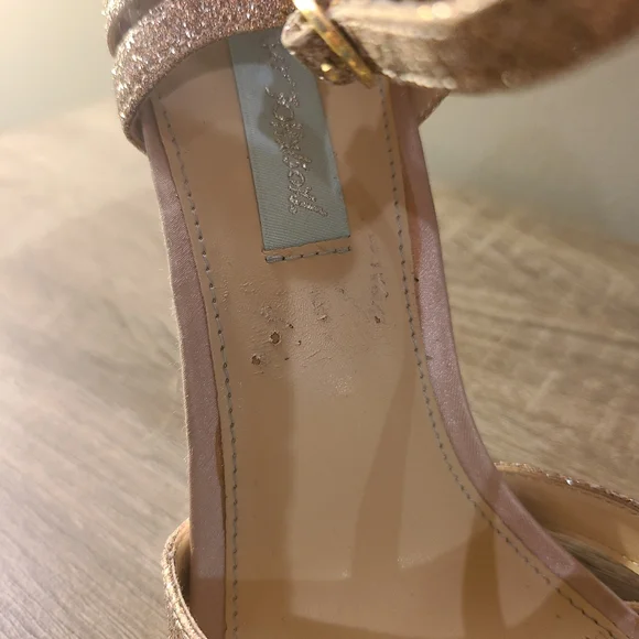 Blue By Betsey Gold Heels - Picture 3 of 4